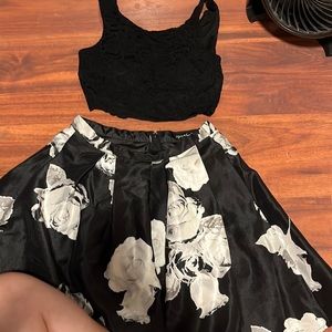 two piece homecoming/formal dress